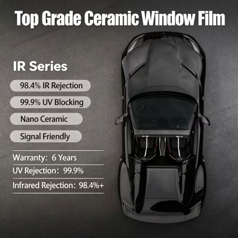 Top Grade Ceramic High Insulation Window Film | 2mil, Multi-VLT Shades, 6 Years Warranty, Wholesale